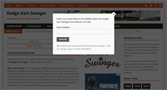 Desktop Screenshot of dodgedartswinger.com